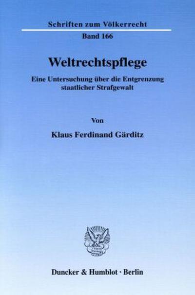 Weltrechtspflege.