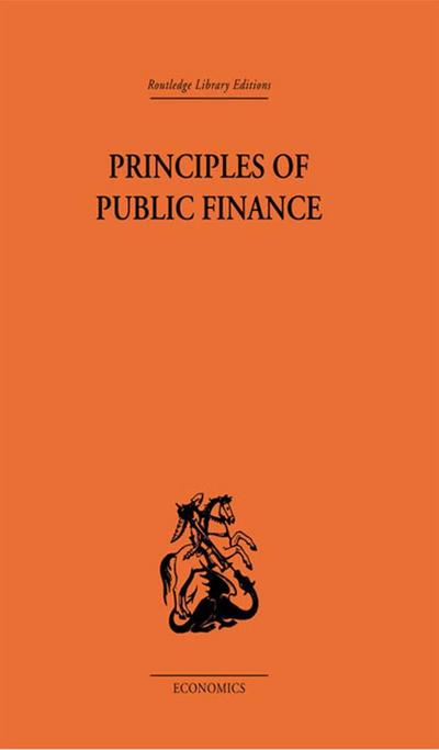 Principles of Public Finance