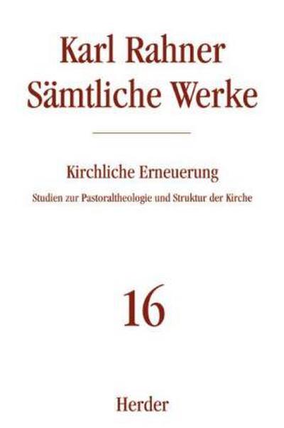 Sämtliche Werke Karl Rahner Sämtliche Werke