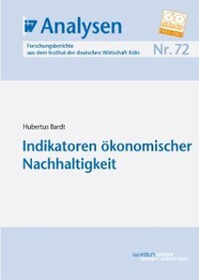 Indikatoren ökonomischer Nachhaltigkeit