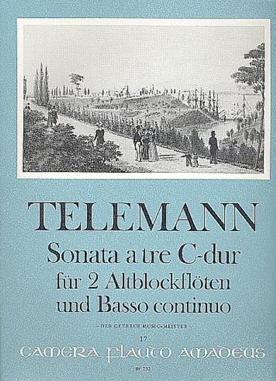 	Triosonate C-Dur Nr.55 : für 2 Altblockflöten und Bc von Georg Philipp Telemann