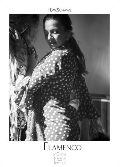 Flamenco schwarz-weiss Kalender 2026 - Wandkalender | Fotokalender | Tanzkalender| Spanien 42x59cm - . mit eindrucksvollen Flamenco-Fotos, Tanz & Musik - Perfekt für Fans spanischer Kultur & Andalusien.