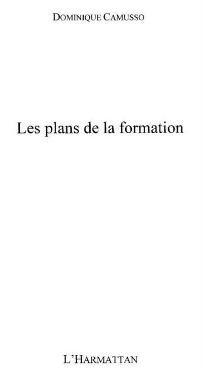 Plans de la formation