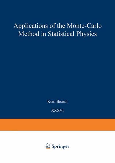 Applications of the Monte Carlo Method in Statistical Physics