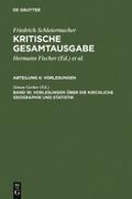 Vorlesungen über die kirchliche Geographie und Sta