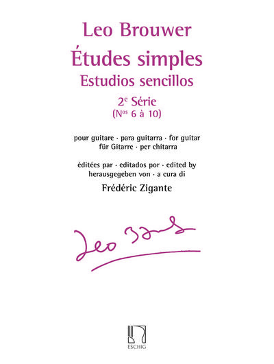 Etudes simples vol.2 (nos.6-10)pour guitare