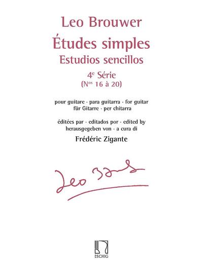 Études simples vol.4 (nos.16-20)pour guitare