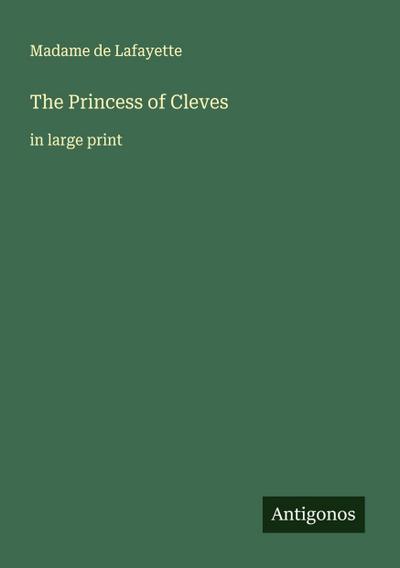 The Princess of Cleves