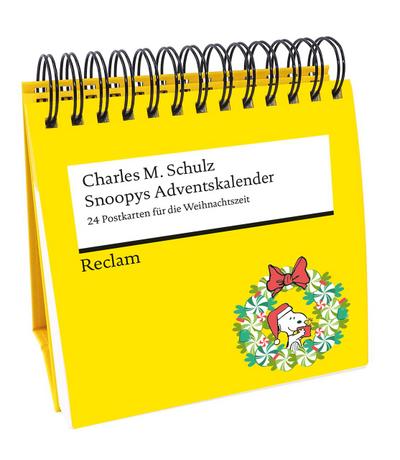 Snoopys Adventskalender. 24 Postkarten für die Weihnachtszeit (Advents-Postkartenaufsteller)