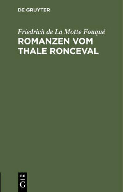 Romanzen vom Thale Ronceval