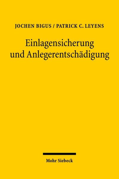 Einlagensicherung und Anlegerentschädigung
