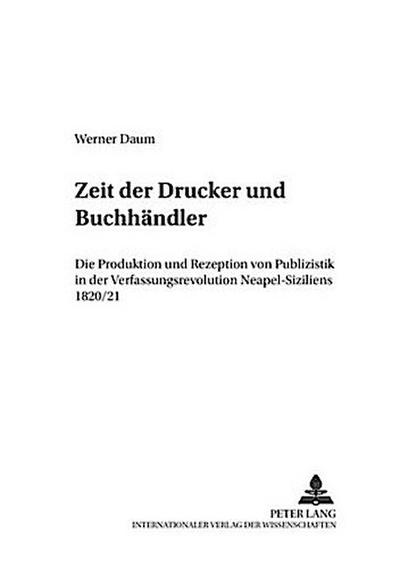Zeit der Drucker und Buchhändler