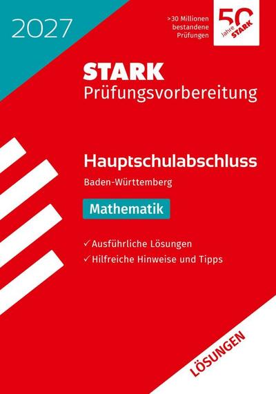 STARK Lösungen zu Mathematik - Hauptschulabschluss 2027 BW - Prüfungsvorbereitung