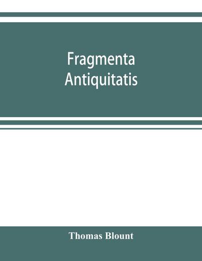 Fragmenta antiquitatis