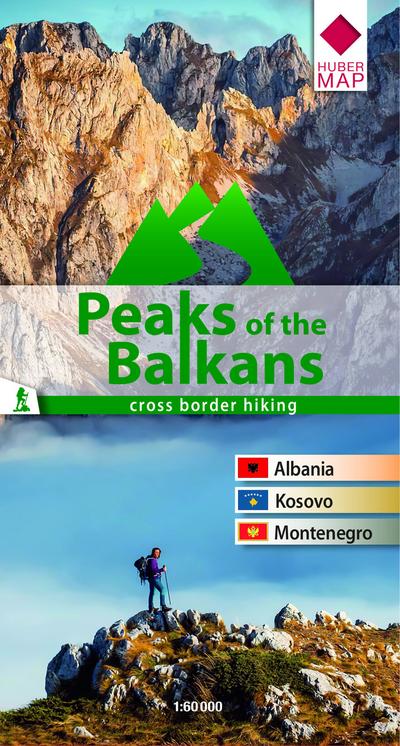 Wanderkarte Peaks of the Balkans 1: 60 000