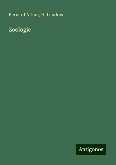 Altum, B: Zoologie