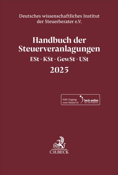 Handbuch der Steuerveranlagungen 2025