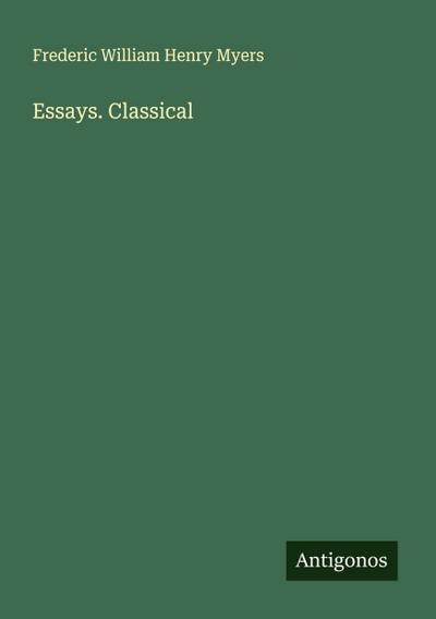 Essays. Classical