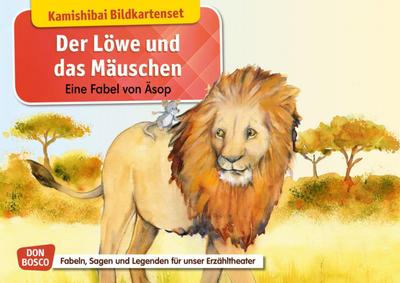 Der Löwe und das Mäuschen. Eine Fabel von Äsop. Kamishibai Bildkartenset