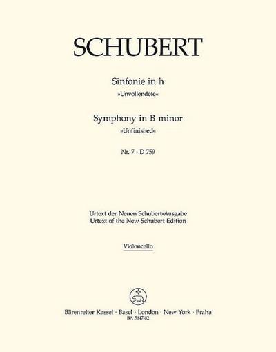 Sinfonie h-Moll Nr.7 D759 : für OrchesterVioloncello