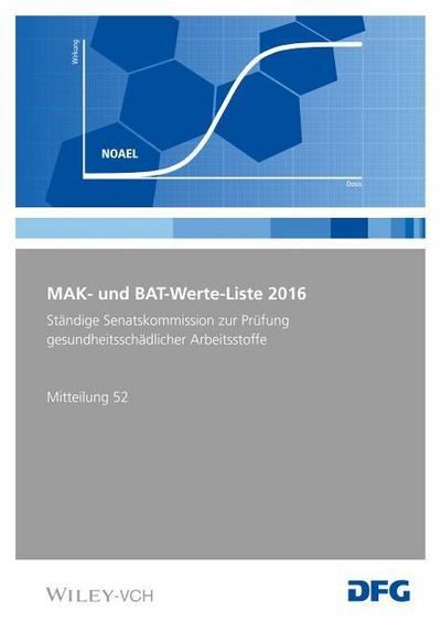 MAK- und BAT-Werte-Liste MAK- und BAT-Werte-Liste 2016