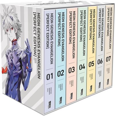 Neon Genesis Evangelion - Perfect Edition, Bände 1-7 im Sammelschuber mit Extras