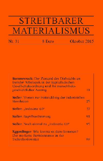 Sommerrock, H: Streitbarer Materialismus Nummer 31