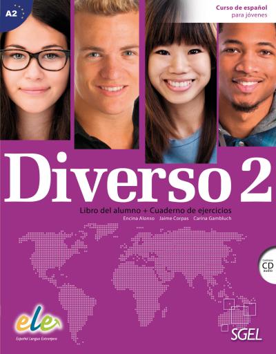 Diverso 2: Curso de español para jóvenes / Kurs- und Arbeitsbuch mit MP3-CD