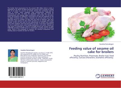 Feeding value of sesame oil cake for broilers