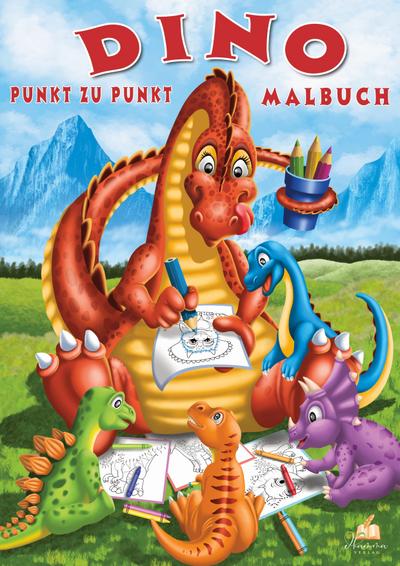 Punkt-zu-Punkt Dino-Malbuch