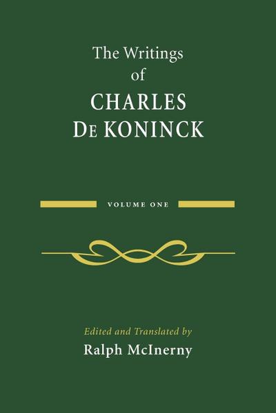 The Writings of Charles De Koninck
