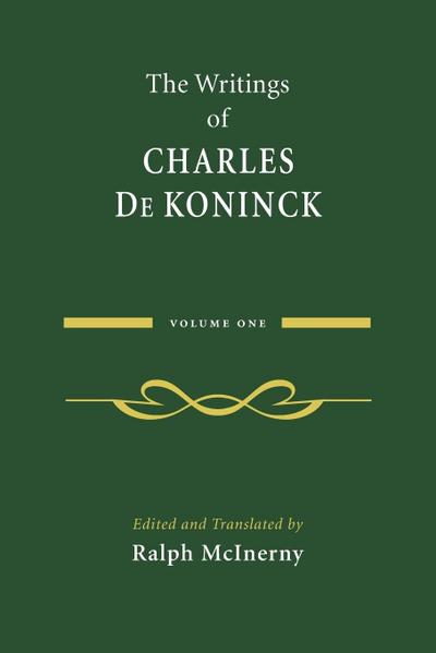The Writings of Charles De Koninck
