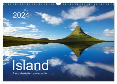 ISLAND 2024 - Faszinierende Landschaften (Wandkalender 2024 DIN A3 quer), CALVENDO Monatskalender
