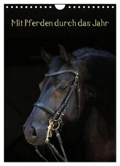 Mit Pferden durch das Jahr (Wandkalender 2026 DIN A4 hoch), CALVENDO Monatskalender