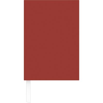 Buchkalender rot 2026 - Bürokalender 14,5x21 cm - 7 Tage auf 6 Seiten - wattierter Kunststoffeinband - Stundeneinteilung 7 - 19 Uhr - 873-0011