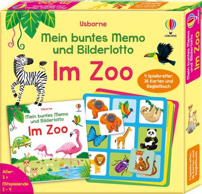 Mein buntes Memo und Bilderlotto: Im Zoo