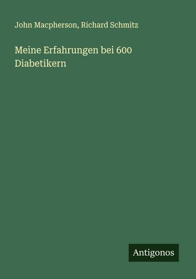 Meine Erfahrungen bei 600 Diabetikern