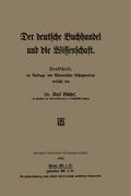 Der deutsche Buchhandel und die Wissenschaft