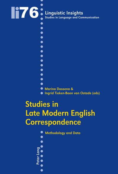 Studies in Late Modern English Correspondence