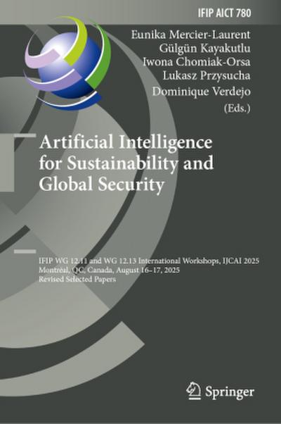 Artificial Intelligence for Sustainability and Global Security