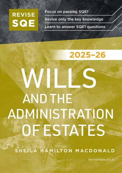 Revise SQE Wills and the Administration of Estates 2025-26