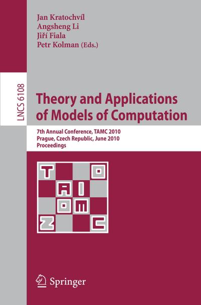 Theory and Applications of Models of Computation