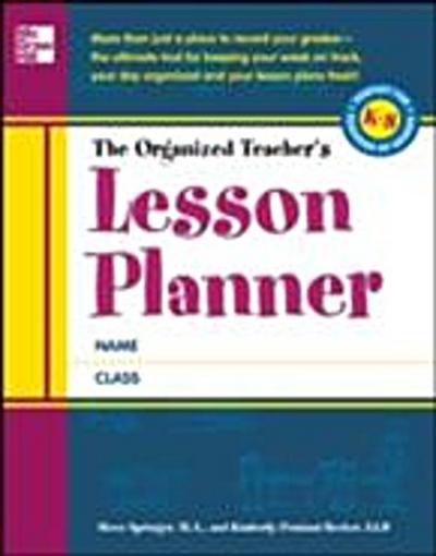 Organized Teacher’s Lesson Planner