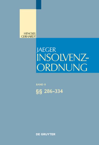 Insolvenzordnung 8: §§ 286-334