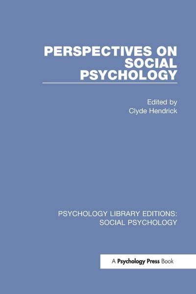 Perspectives on Social Psychology