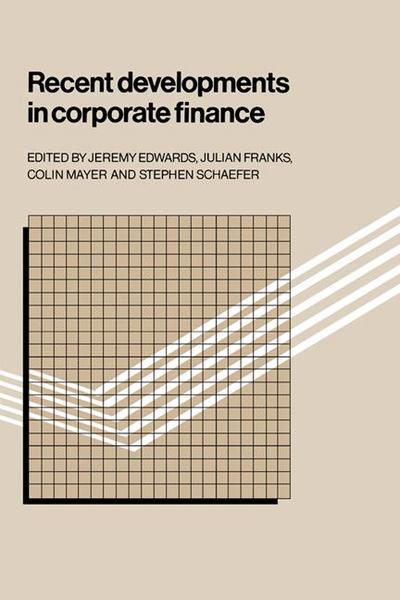 Recent Developments in Corporate Finance
