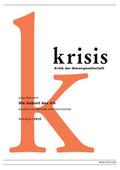 Die Geburt des Ich - Krisis 1/ 2019