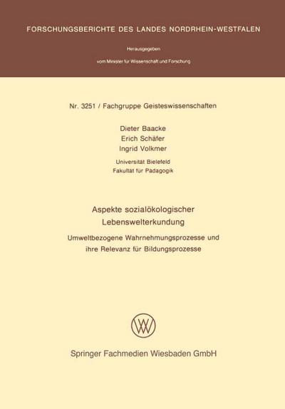 Aspekte sozialökologischer Lebenswelterkundung