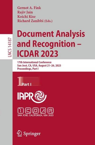 Document Analysis and Recognition - ICDAR 2023