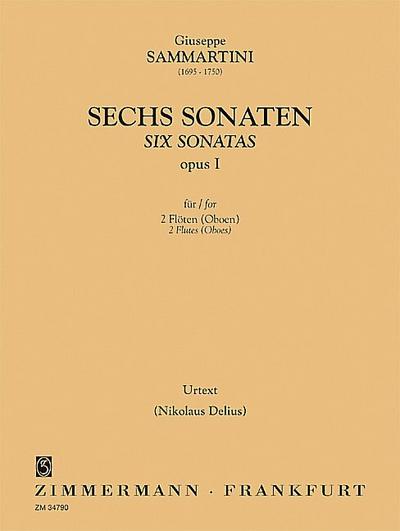 6 Sonaten op.1für 2 Flöten (Oboen)